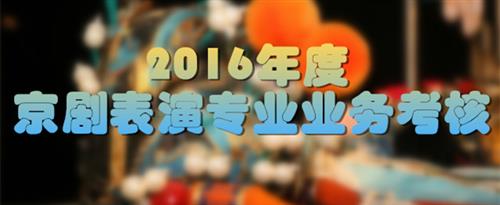 后入少萝国家京剧院2016年度京剧表演专业业务考...